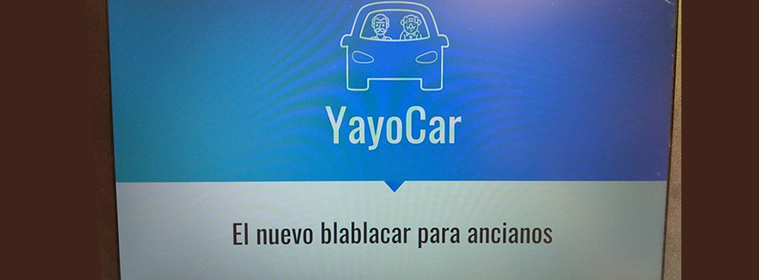 Pantalla principal de la aplicación YayoCar con dibujo de un coche