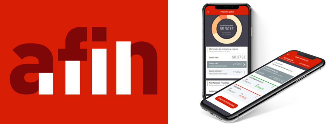 Logo de la nueva app e imagen de dos smartphones con la app en la pantalla.