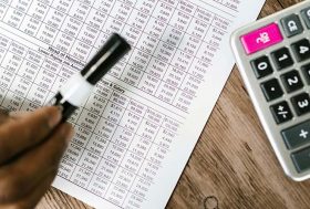Documento con números